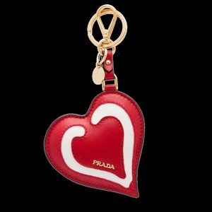 Prada Heart Keychain NEW